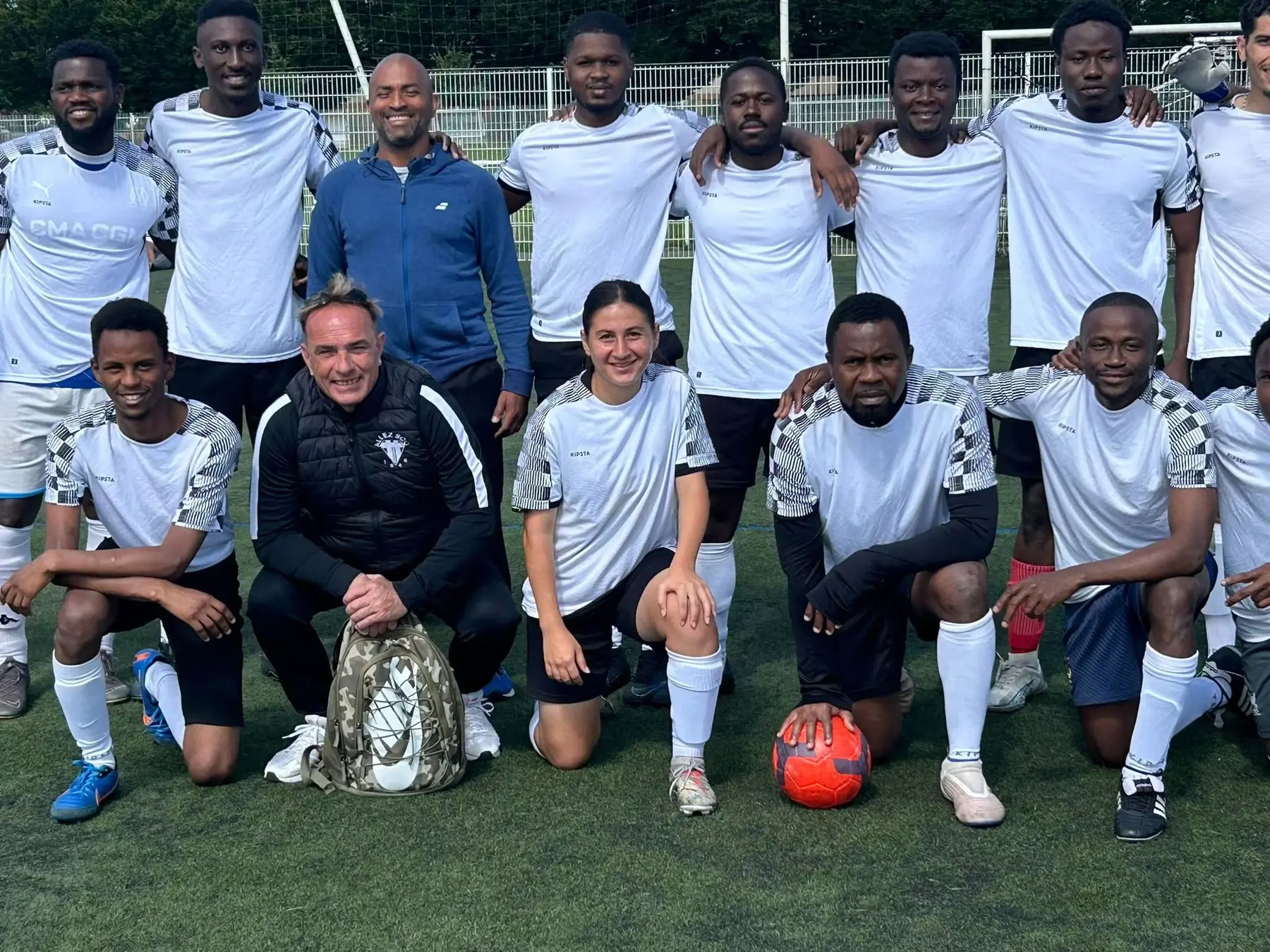 Les joueurs et le staff de l’USCA réunis