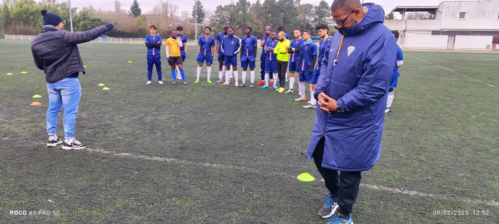 Briefing collectif sur le terrain — USCA Angers