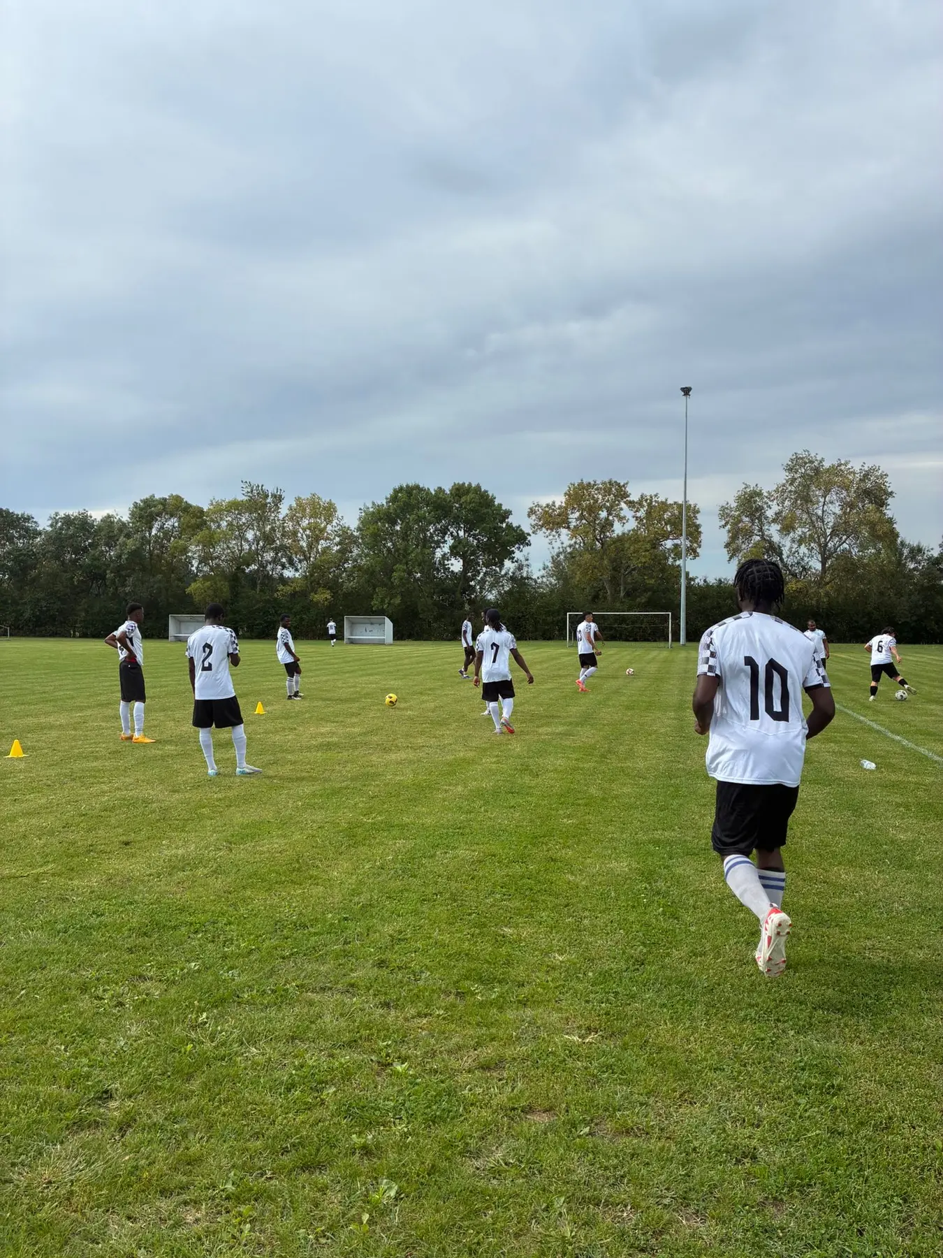 En mouvement sur le terrain — USCA Angers